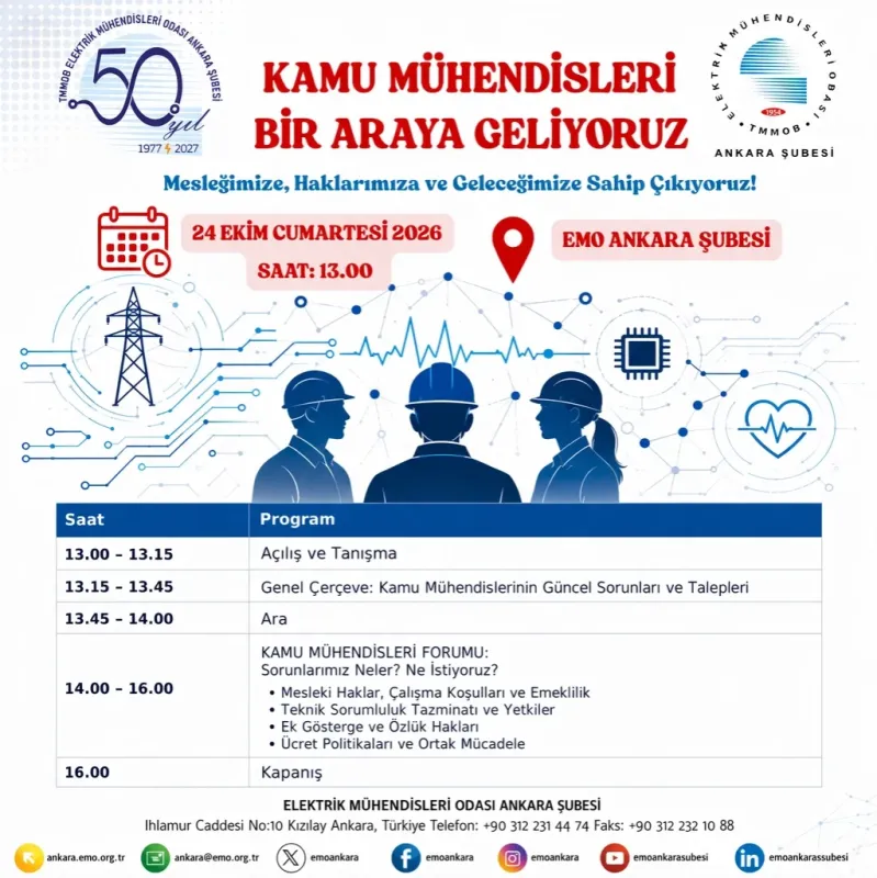 KAMU MÜHENDİSLERİ BİR ARAYA GELİYORUZ