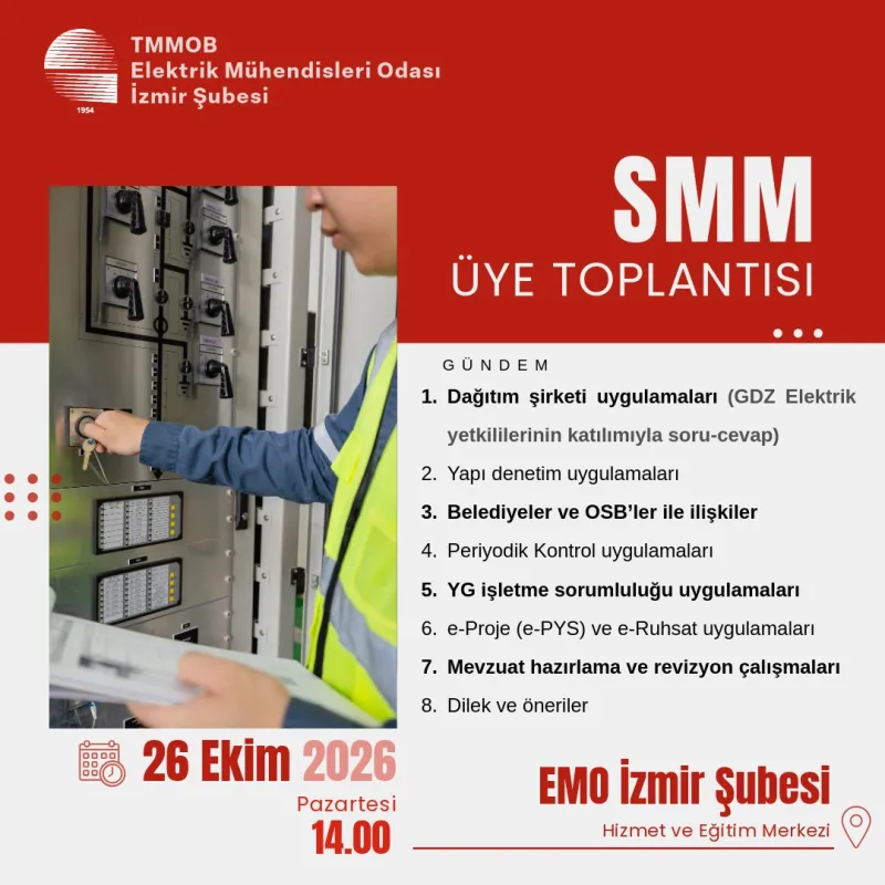 SMM Üye Toplantısına Çağrı
