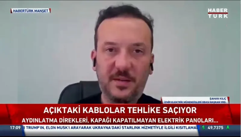 Şahan Kılınç Habertürk Yayınında Sokakta Açıkta Kalan Tesisatlar Dikkat Çekti  