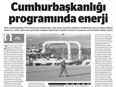 CUMHURBAŞKANLIĞI PROGRAMINDA ENERJİ (BİRGÜN GAZETESİ, 07.11.2025)