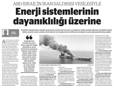 PETROLÜN ARTÇI ETKİSİ SAVAŞ VE ENERJİNİN ROLÜ (MAHİR ULUTAŞ, BİRGÜN GAZETESİ, 06.03.2026)