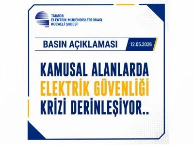 BASIN AÇIKLAMASI | KAMUSAL ALANLARDA ELEKTRİK GÜVENLİĞİ KRİZİ DERİNLEŞİYOR