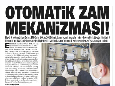 OTOMATİK ZAM MEKANİZMASI! (GAZETE DAMGA, 02.11.2025)