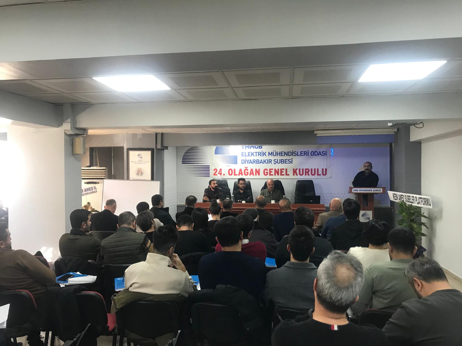ELEKTRİK MÜHENDİSLERİ ODASI DİYARBAKIR ŞUBESİ 24. OLAĞAN GENEL KURULU YAPILDI.