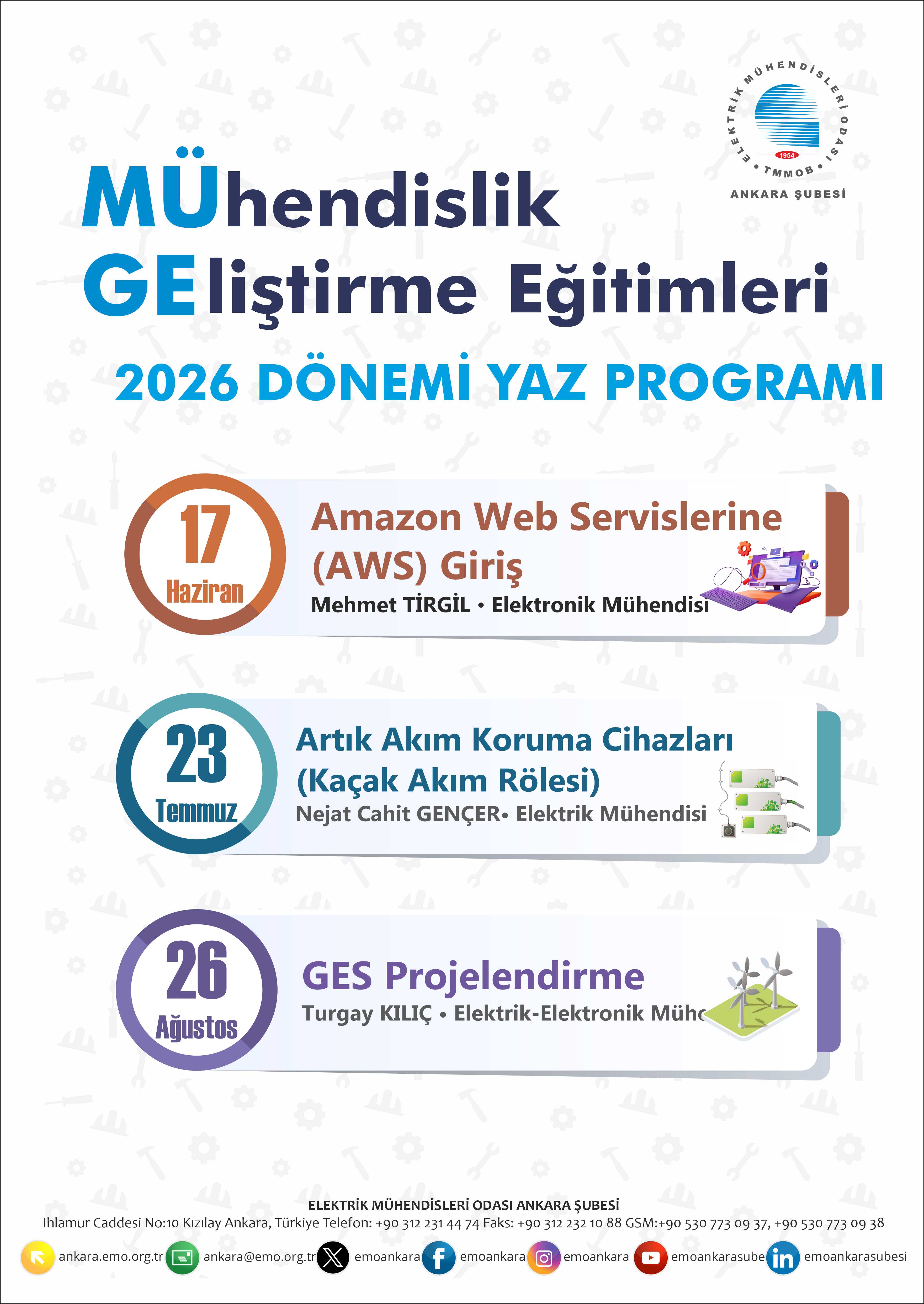 MÜHENDİSLİK GELİŞTİRME EĞİTİMLERİ YENİDEN BAŞLIYOR