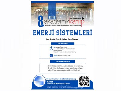 EMO 8. AKADEMİK KAMP `ENERJİ SİSTEMLERİ` TEMASIYLA MARMARİS`TE GERÇEKLEŞTİRİLECEK