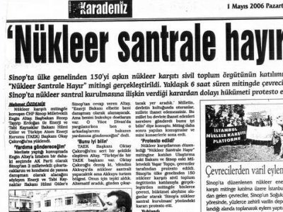 SİNOP MİTİNGİ