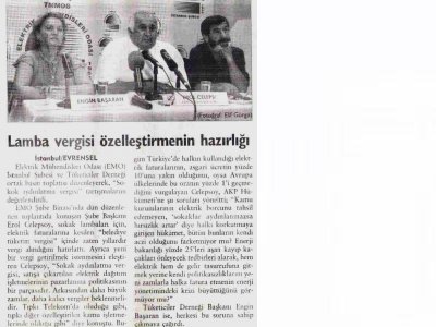 LAMBA VERGİSİ ÖZELLEŞTİRMENİN HAZIRLIĞI - 19 AĞUSTOS 2006 - EVRENSEL