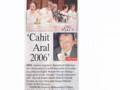 'CAHİT ARAL 2006' (AKŞAM GAZETESİ, 21.08.2006)