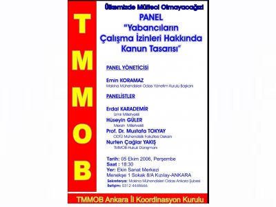 YABANCILARIN ÇALIŞMA İZİNLERİ HAKKINDA KANUN TASARISI PANELİ