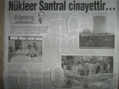 NÜKLEER SANTRAL CİNAYETTİR!
