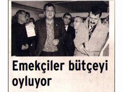 EMEKÇİLER BÜTÇEYİ OYLUYOR (BİRGÜN GAZETESİ, 02.12.2006)