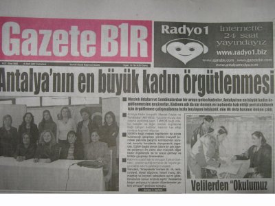 ANTALYA KADIN İNİSİYATİFİ- MESLEK ODALARI VE SENDİKALAR ADINA 
(AKİ-MOS) YÜRÜTME KURULU BASIN AÇIKLAMASI 9 MART