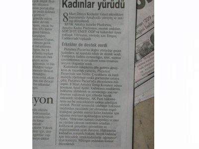 8 MART DÜNYA KADIN GÜNÜ