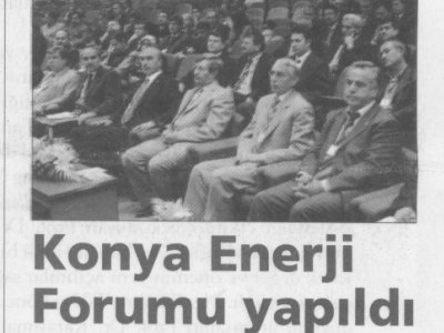 KONYA ENERJİ FORUMU YAPILDI (MEMLEKET GAZETESİ, 26.03.2007)