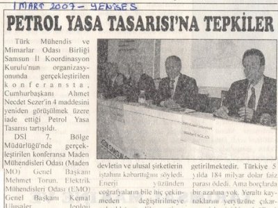PETROL YASASI'NA TEPKİLER