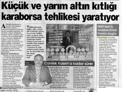 EMO'DAN İÇ ANADOLU ENERJİ FORUMU BUGÜN (HÜRRİYET ANKARA, 28.06.2007)