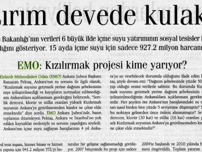 SUYA YATIRIM DEVEDE KULAK (GÜNDEM, 05.08.2007)