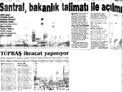 SANTRAL, BAKANLIK TALİMATI İLE