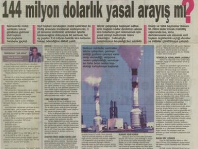 144 MİLYON DOLARLIK YASAL ARAYIŞ MI?