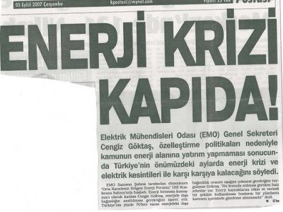 ENERJİ KRİZİ KAPIDA!