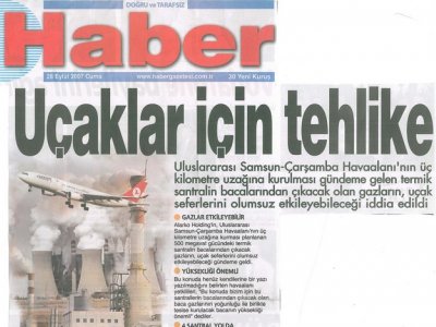 UÇAKLAR İÇİN TEHLİKE