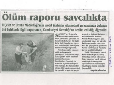 ÖLÜM RAPORU SAVCILIKTA