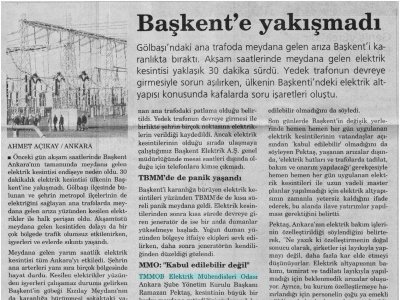 BAŞKENT'E YAKIŞMADI (MİLLİ GAZETE, 25.11.2007)