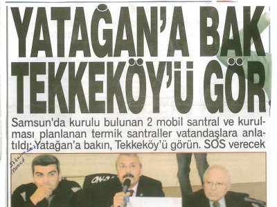 YATAĞAN'A BAK TEKKEKÖY'Ü GÖR