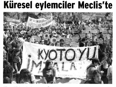KÜRESEL EYLEMCİLER MECLİS'TE (BİRGÜN GAZETESİ, 03.12.2007)