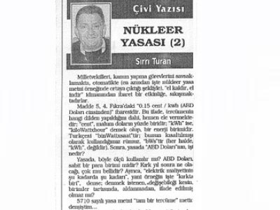 NÜKLEER YASASI