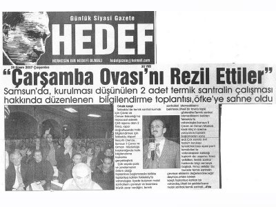 "ÇARŞAMBA OVASI'NI REZİL ETTİLER"