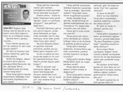 ŞANSSIZ KENTİN, ŞANSSIZ İNSANLARI