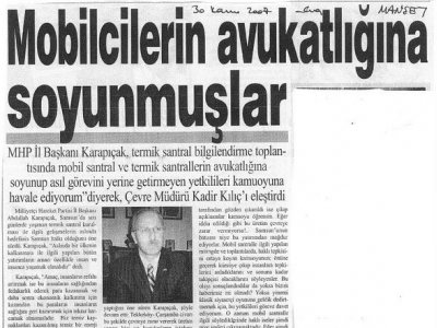 MOBİLCİLERİN AVUKATLIĞINA SOYUNMUŞLAR