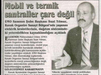 MOBİL VE TERMİK SANTRALLAR ÇARE DEĞİL