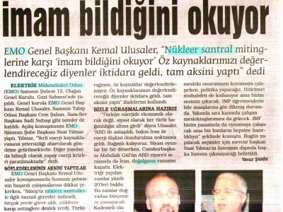 İMAM BİLDİĞİNİ OKUYOR