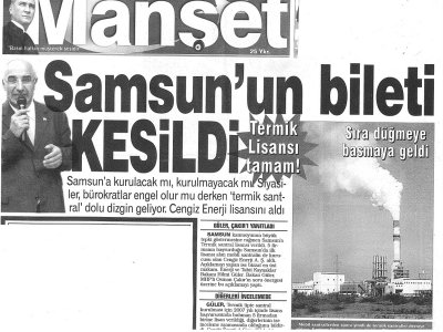 SAMSUN'UN BİLETİ KESİLDİ