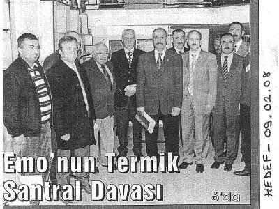 EMO'NUN TERMİK SANTRAL DAVASI