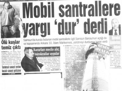 MOBİL SANTRALLARA YARGI " DUR " DEDİ