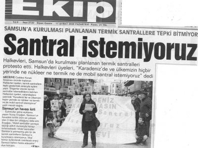 SANTRAL İSTEMİYORUZ
