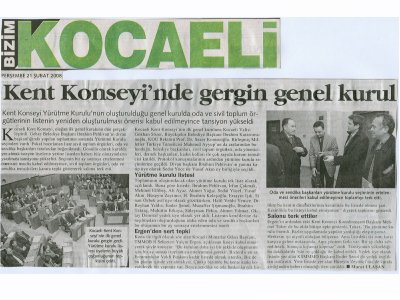 KOCAELİ KENT KONSEYİ 1.GENEL KURULU TOPLANTISI