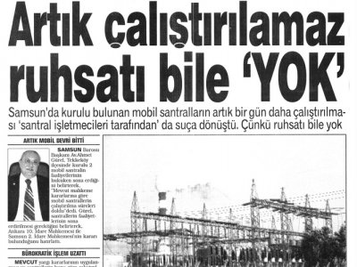 ARTIK ÇALIŞTIRILAMAZ RUHSATI BİLE "YOK"