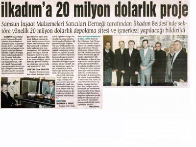 İLKADIM'A 20 MİLYON DOLARLIK PROJE