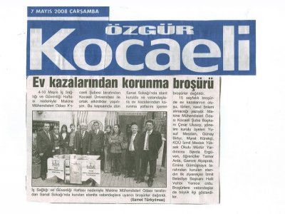İŞ SAĞLIĞI VE GÜVENLİĞİ HAFTASI DOLAYISIYLA YAPILAN ETKİNLİKLER