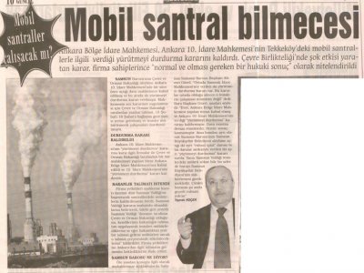 MOBİL SANTRAL BİLMECESİ