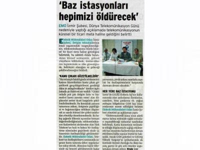 BAZ İSTASYONLARI HEPİMİZİ ÖLDÜRECEK-20.05.2008 BİRGÜN