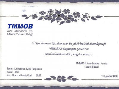 TMMOB DAYANIŞMA GECESİ