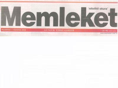 İSMAİL HASIRCI PANELLE ANILDI  (MEMLEKET, 04.08.2008)