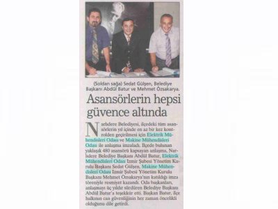 ASANSÖRLERİN HEPSİ GÜVENCE ALTINDA-04.09.2008 YENİ ASIR
