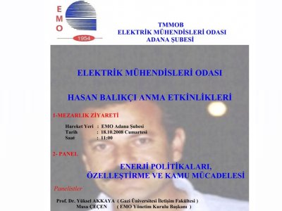 HASAN BALIKÇI`NIN 6. ÖLÜM YILDÖNÜMÜ